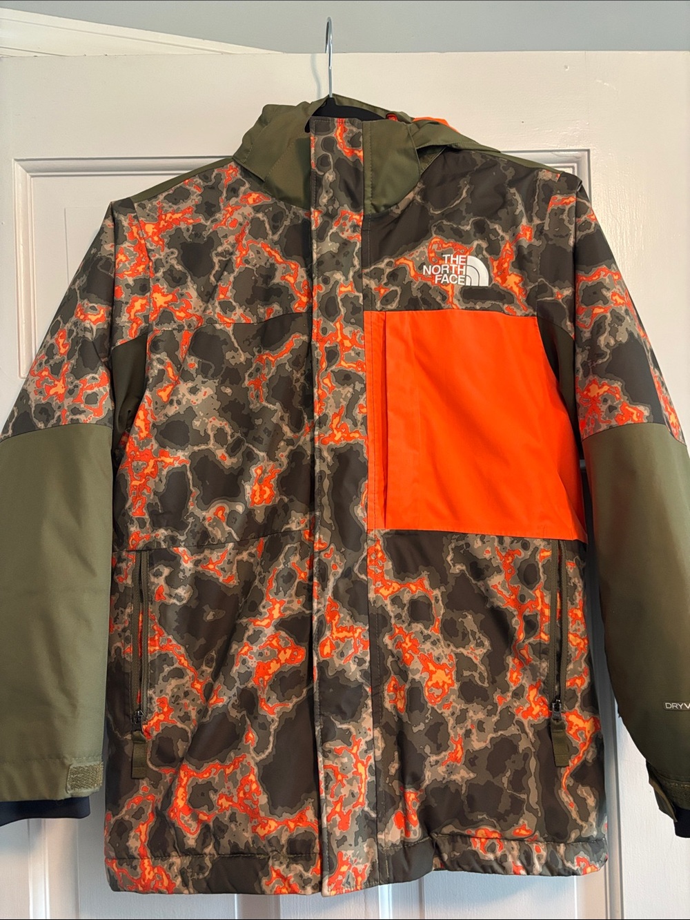 The North Face Kids Camo/Orange Coat